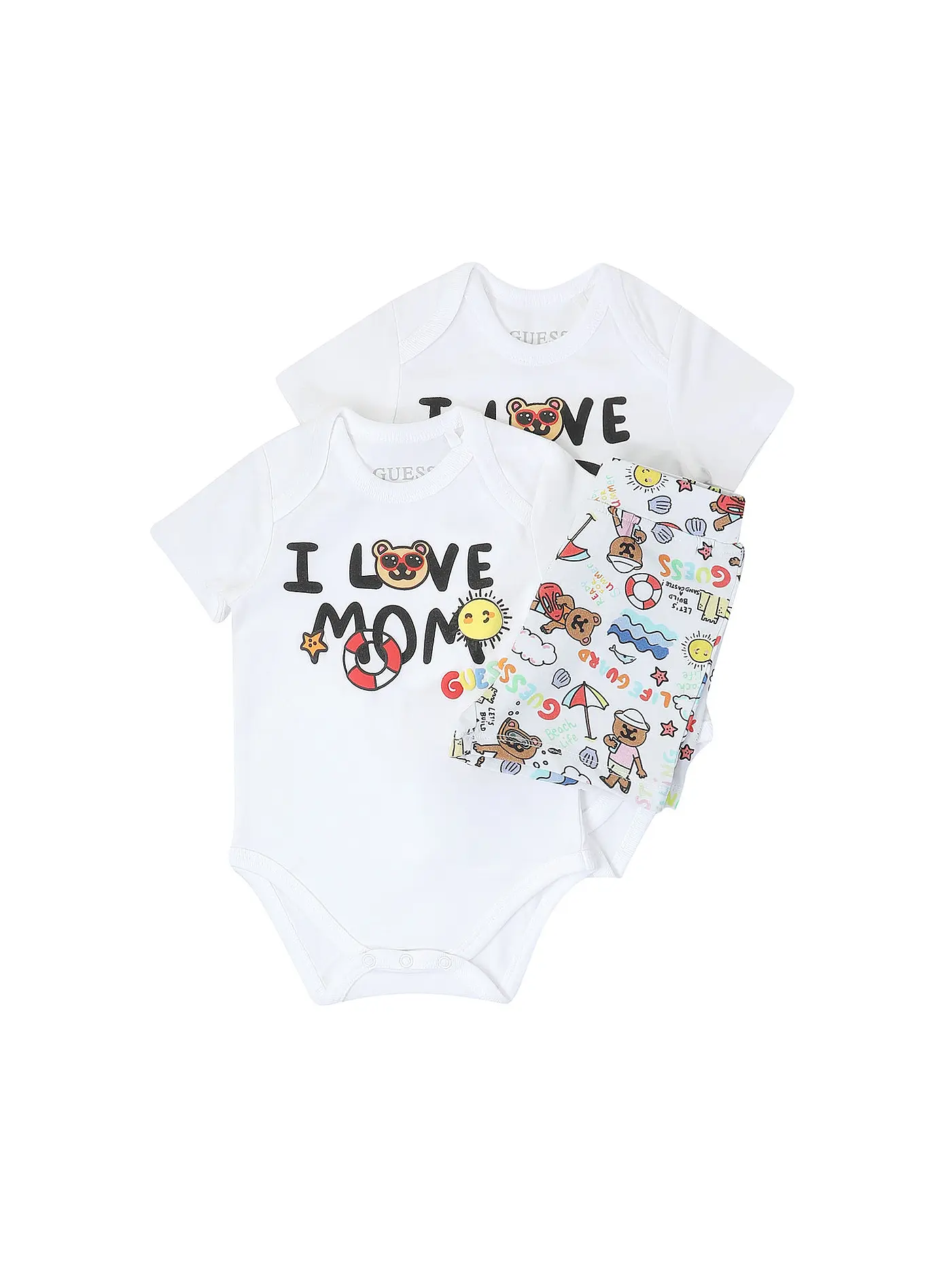 GUESS | Baby Set Bodys und Shorts 3 teilig | 